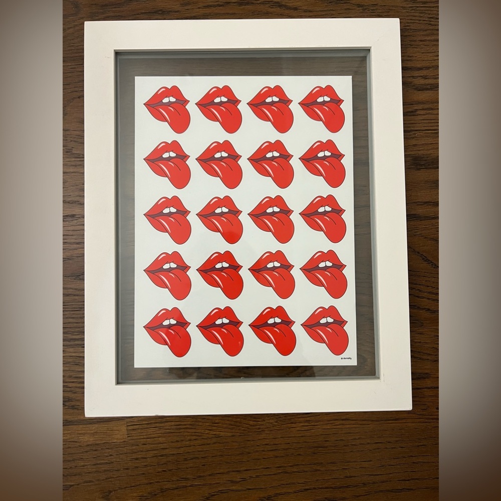 Framed poster